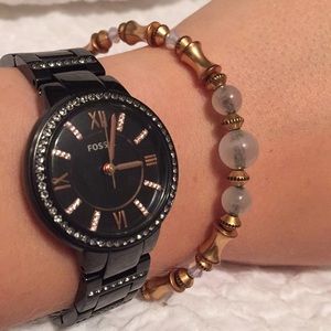 FOSSIL watch and ALEX AND ANI bracelet
